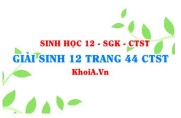 Giải Sinh 12 trang 44 Chân trời Sáng tạo